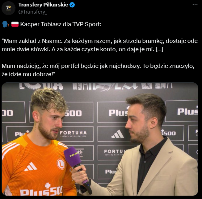 ZAKŁAD Kacpra Tobiasza i Jean-Pierre Nsame XD